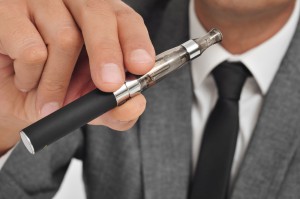 vaping with an electronic cigarette